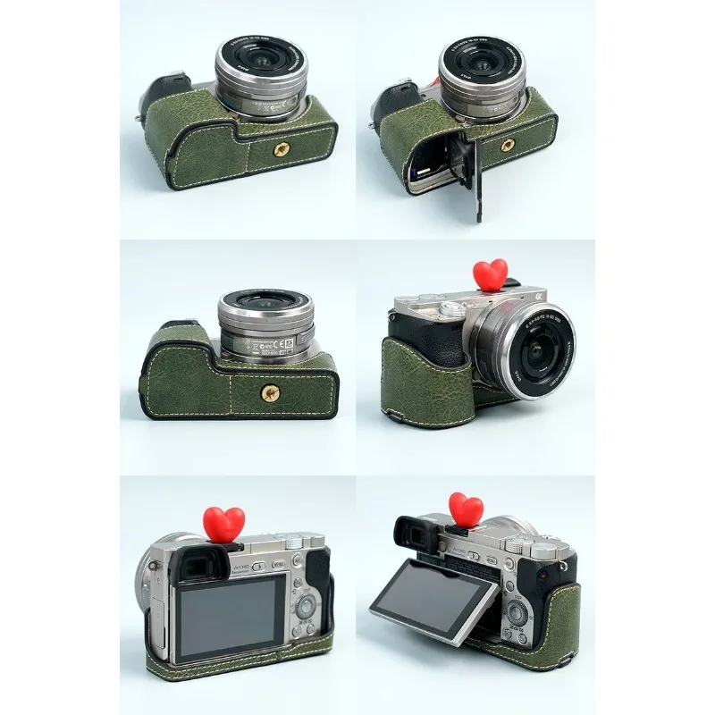 Sony Camera A6400 - Borsa per fotocamera in pelle PU,